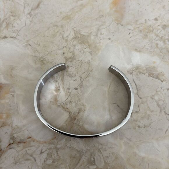 NEW! Mantraband Believe Cuff Style Stainless Steel Unisex Bracelet - Picture 7 of 9